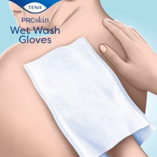 TENA Wet Wash Gloves ProSkin | Parfum léger