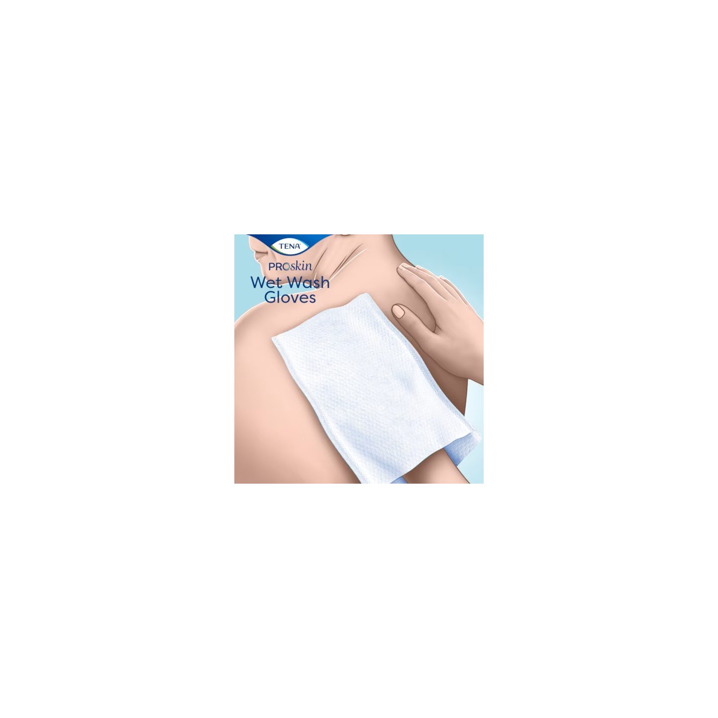 TENA Wet Wash Gloves ProSkin | Parfum léger