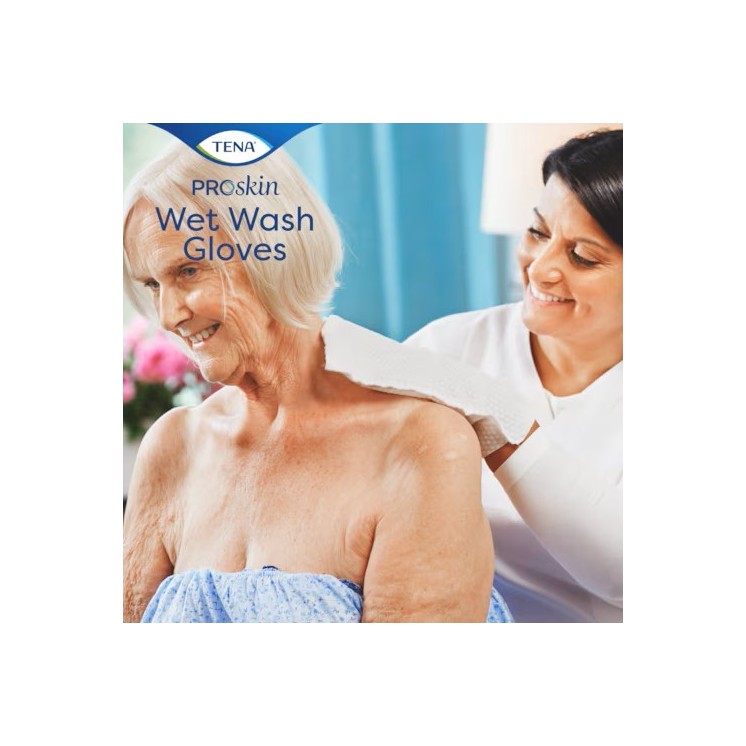 TENA Wet Wash Gloves ProSkin | Parfum léger