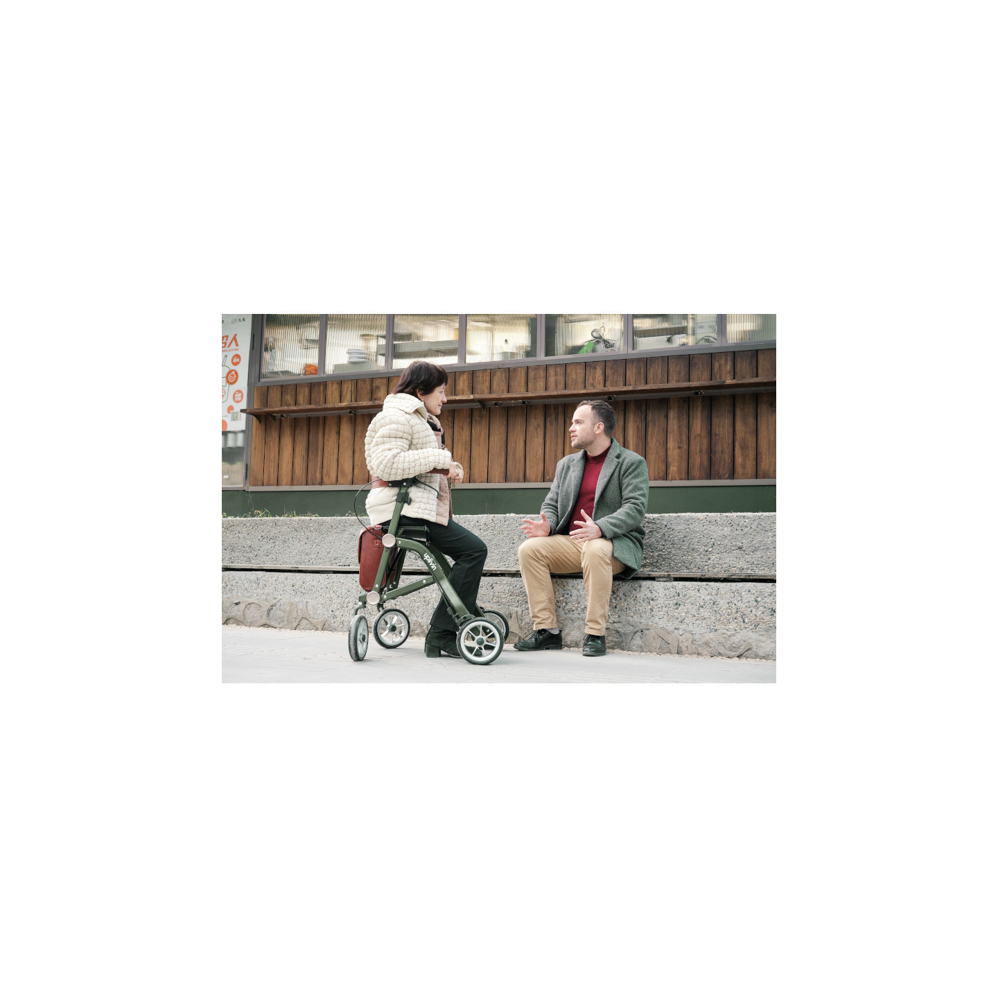 Rollator Trive green Mobio