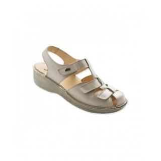 Chaussure lyre beige/argent