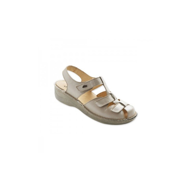 Chaussure lyre beige/argent