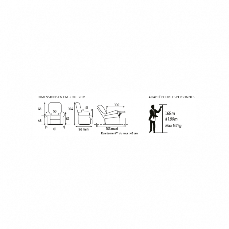 Fauteuil releveur Confort Prémium