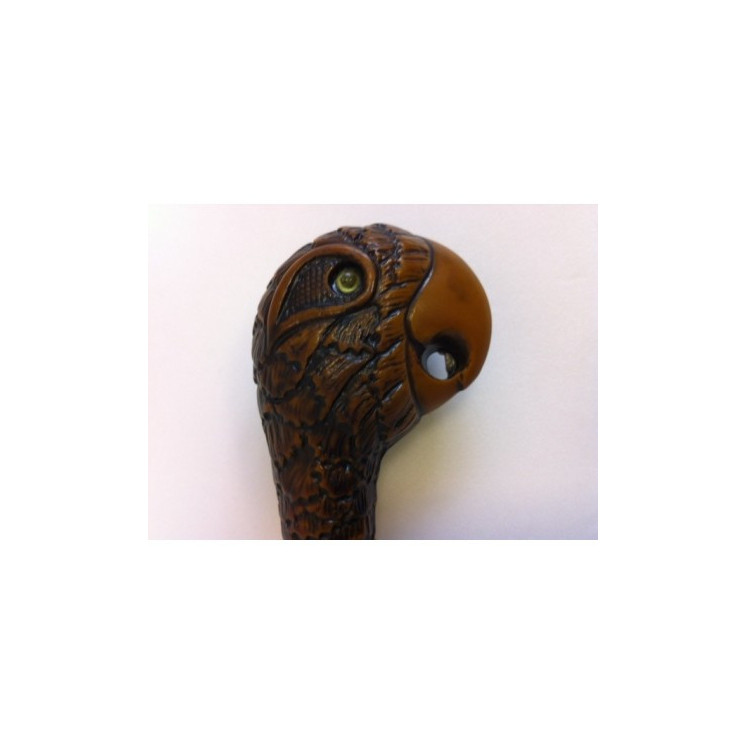 Canne tête de perroquet bambou