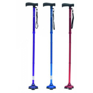 Canne de marche Hurrycane bleu, rouge, violet