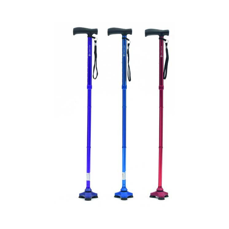 Canne de marche Hurrycane bleu, rouge, violet