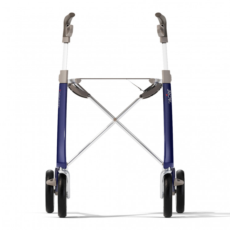 Rollator Carbon Ultralight, taille standard Bleu + sac week-end