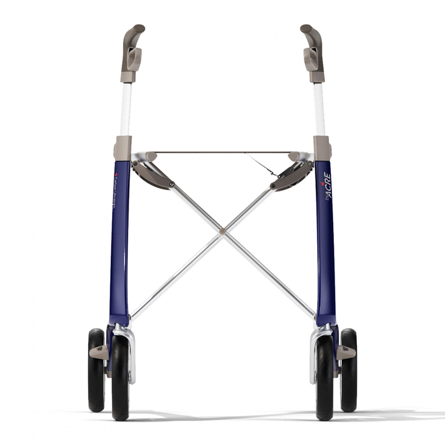 Rollator Carbon Ultralight, taille standard Bleu + sac week-end