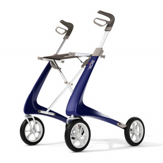 Rollator Carbon Ultralight, taille standard Bleu + sac week-end