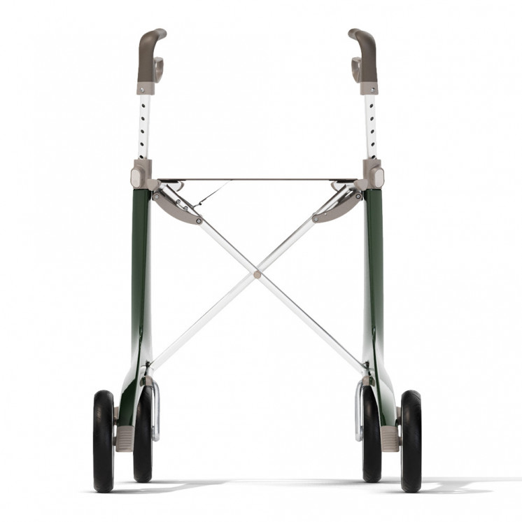 Rollator Carbon Ultralight, taille standard Vert + sac week-end