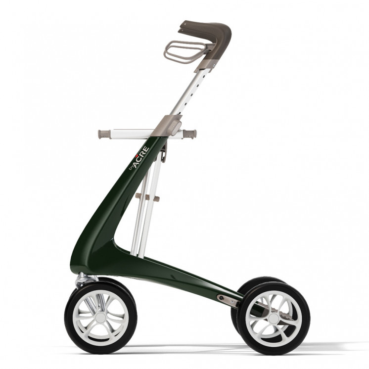 Rollator Carbon Ultralight, taille standard Vert + sac week-end