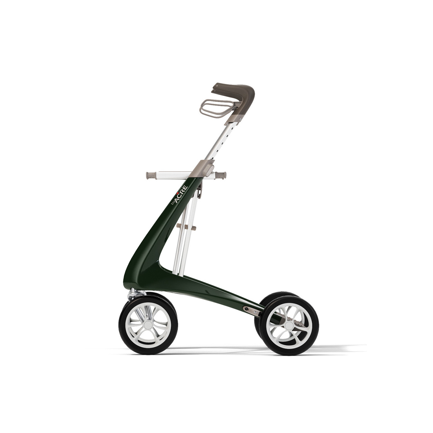 Rollator Carbon Ultralight, taille standard Vert + sac week-end
