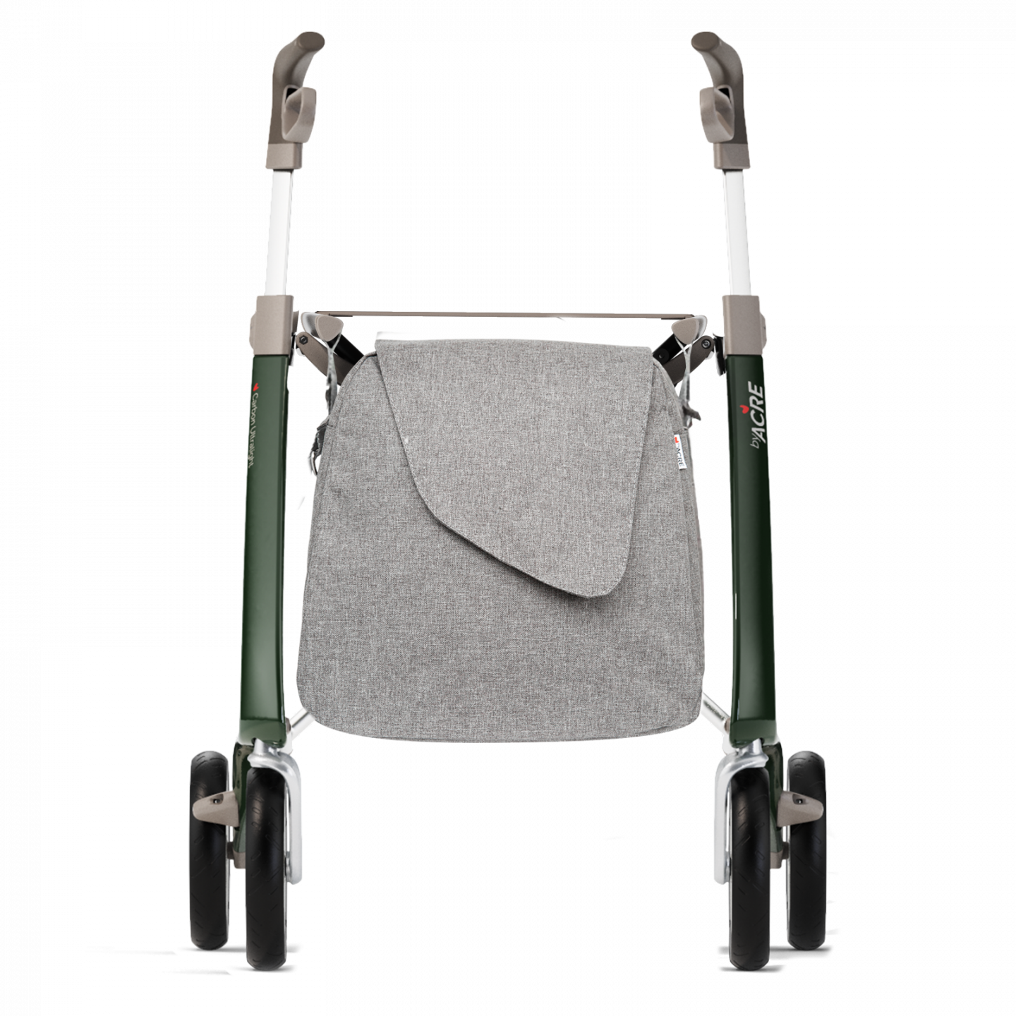 Rollator Carbon Ultralight, taille standard Vert + sac week-end