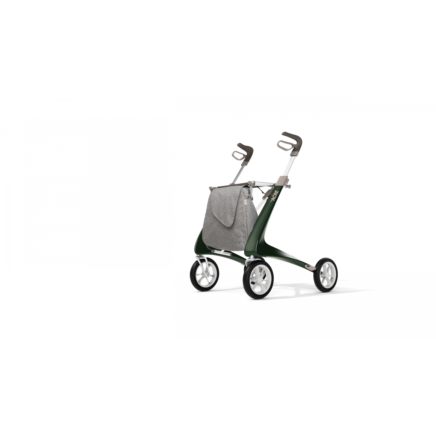Rollator Carbon Ultralight, taille standard Vert + sac week-end