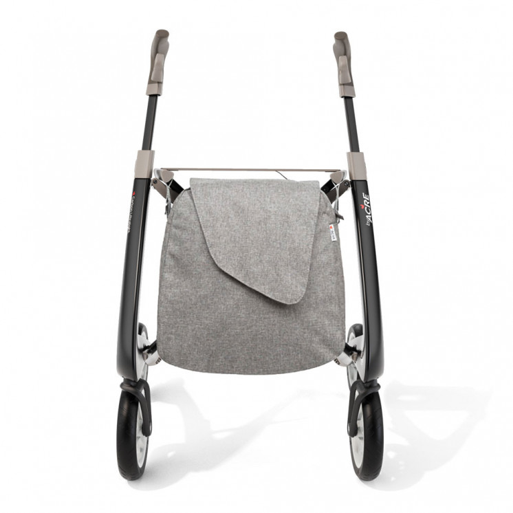Rollator Carbon Ultralight, taille standard Noir + sac week-end