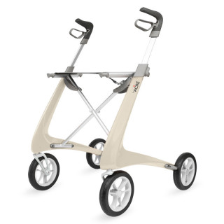 Rollator Carbon Ultralight, taille large Blanc + sac week-end