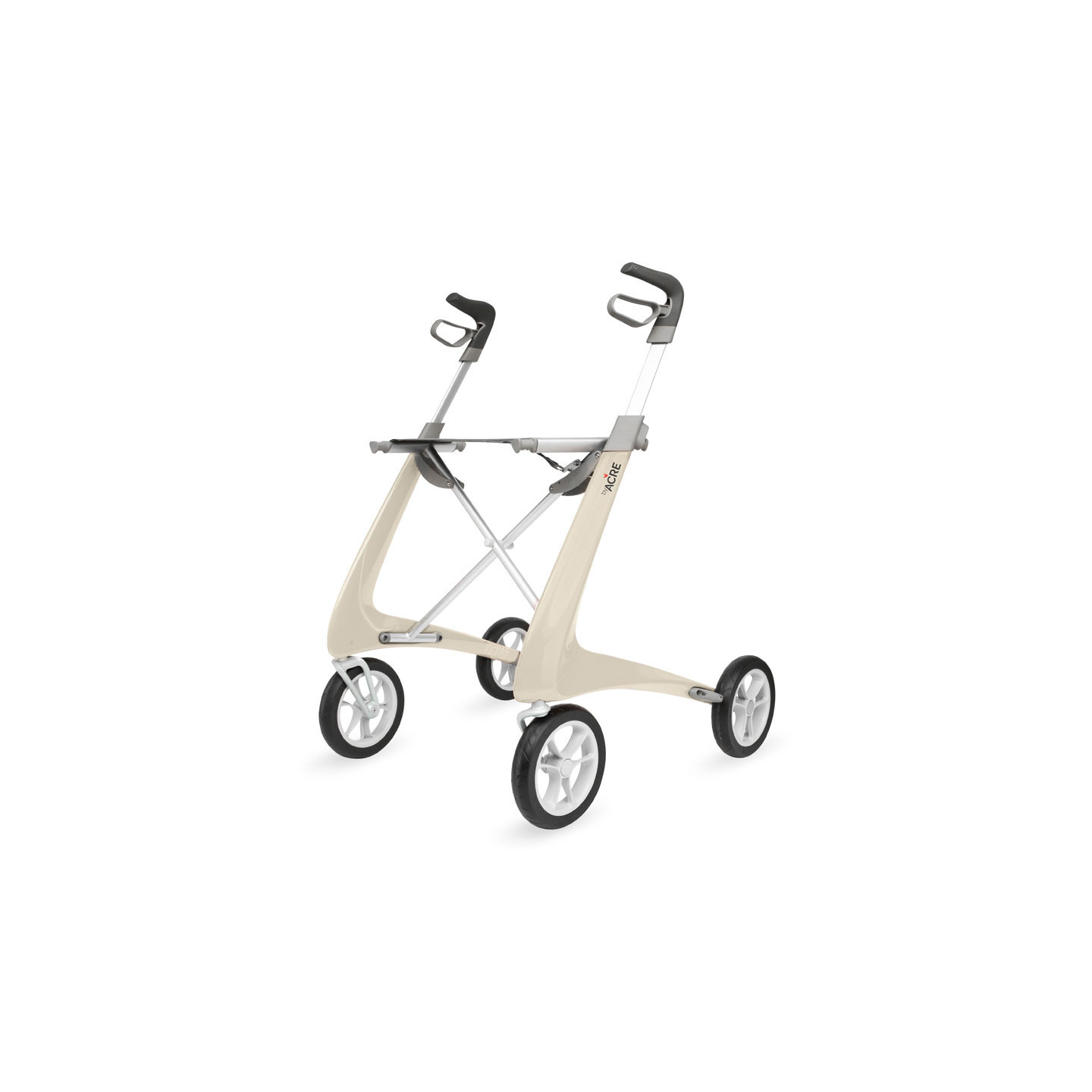 Rollator Carbon Ultralight, taille large Blanc + sac week-end