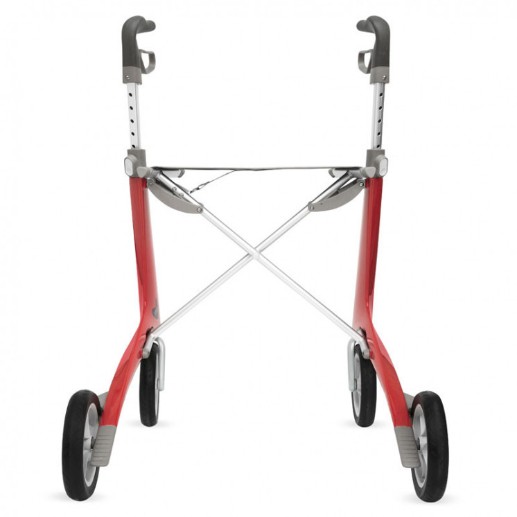 Rollator Carbon Ultralight, taille large Rouge + sac week-end