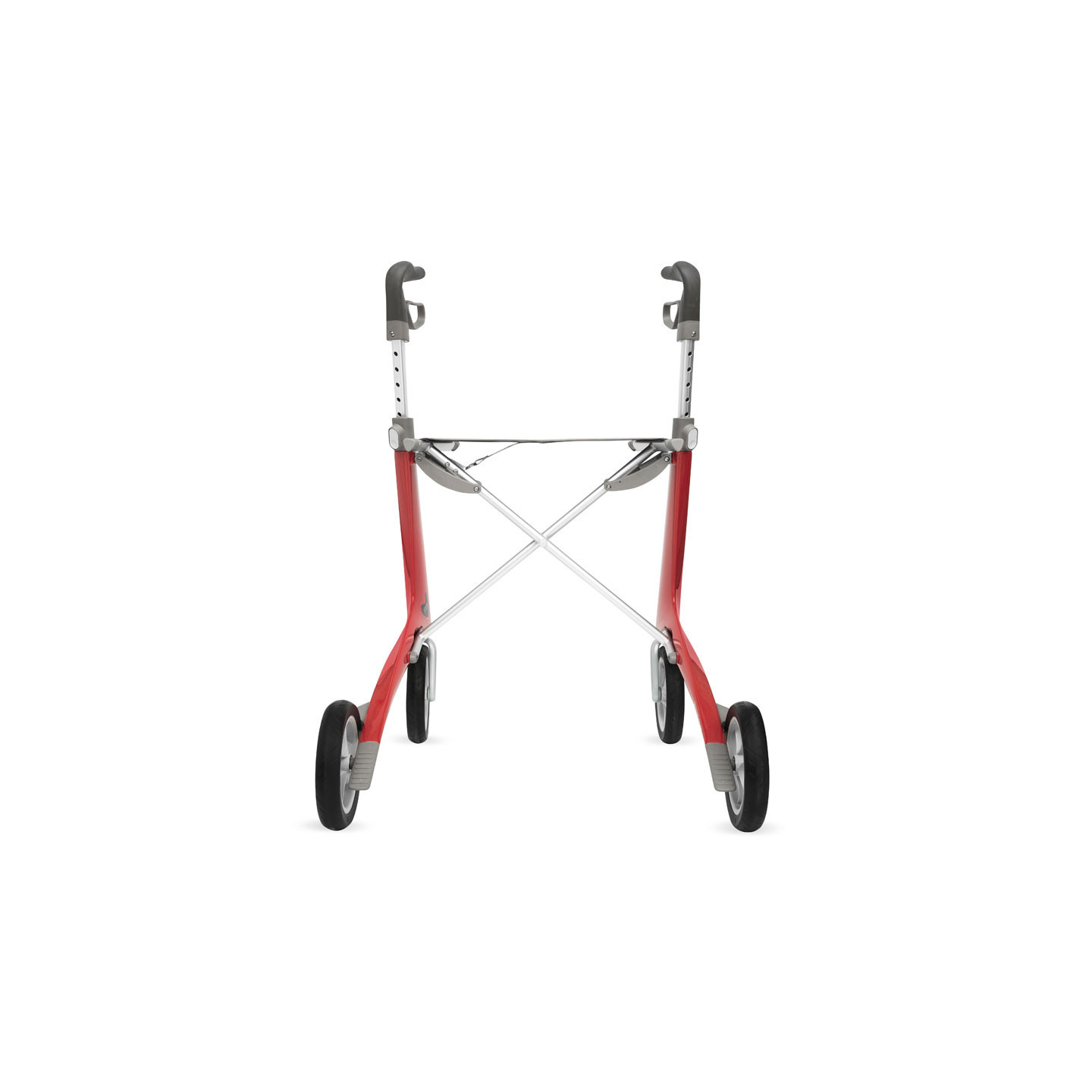 Rollator Carbon Ultralight, taille large Rouge + sac week-end