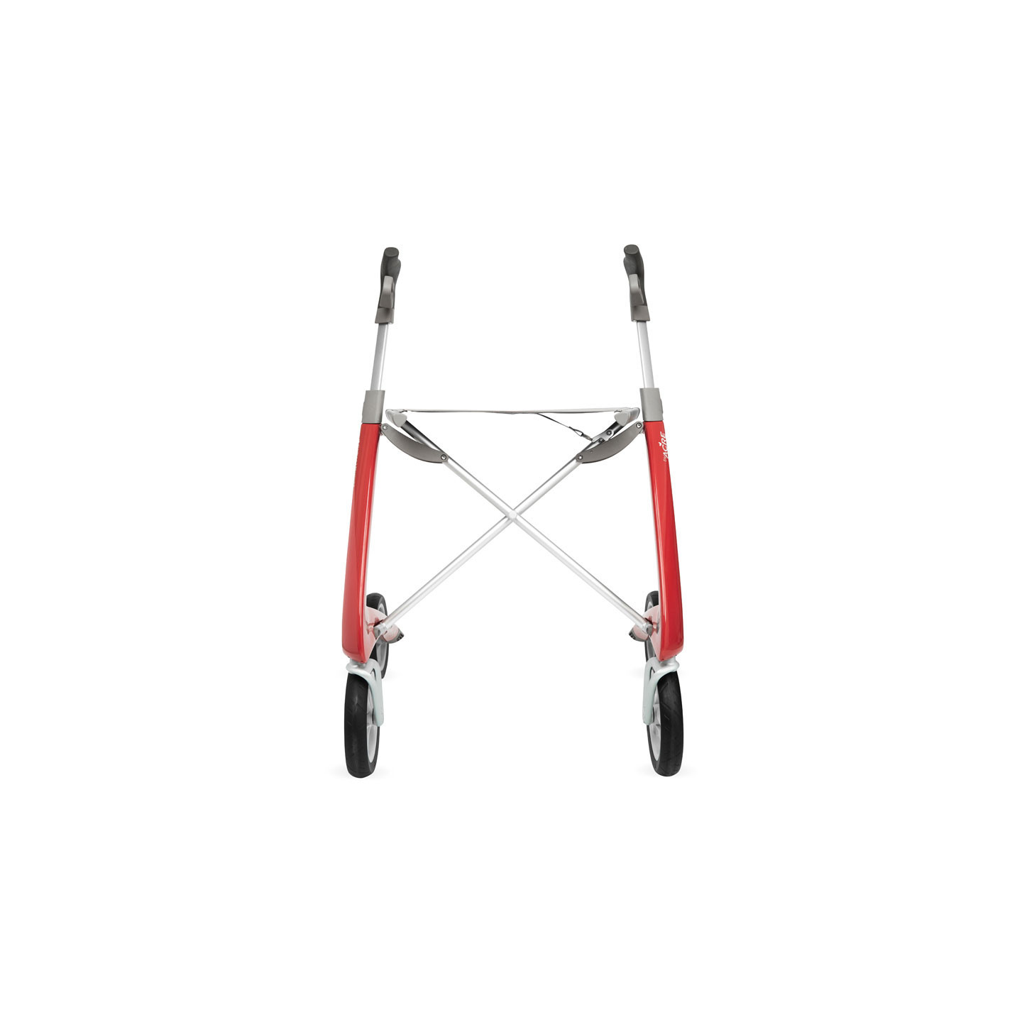 Rollator Carbon Ultralight, taille large Rouge + sac week-end