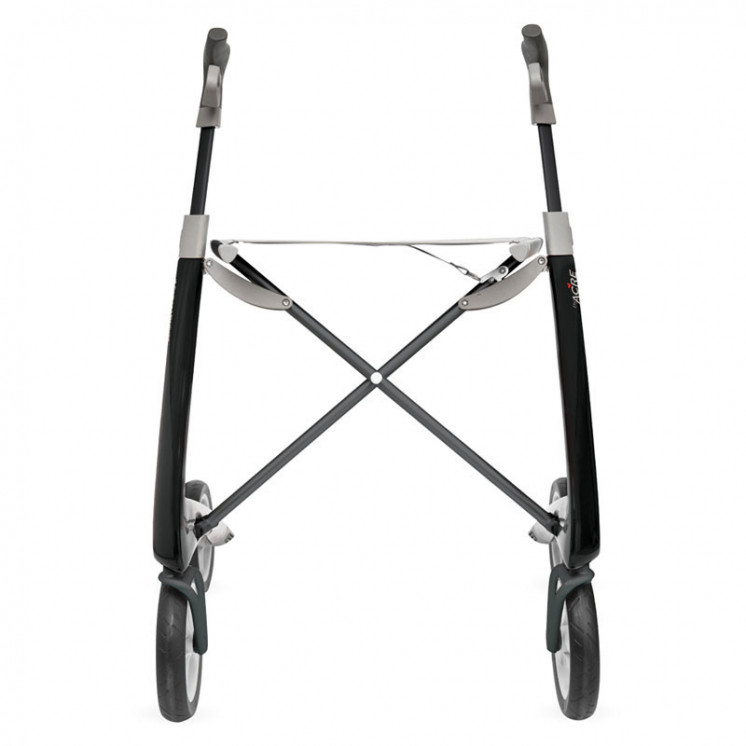 Rollator Carbon Ultralight, taille large Noir + sac week-end