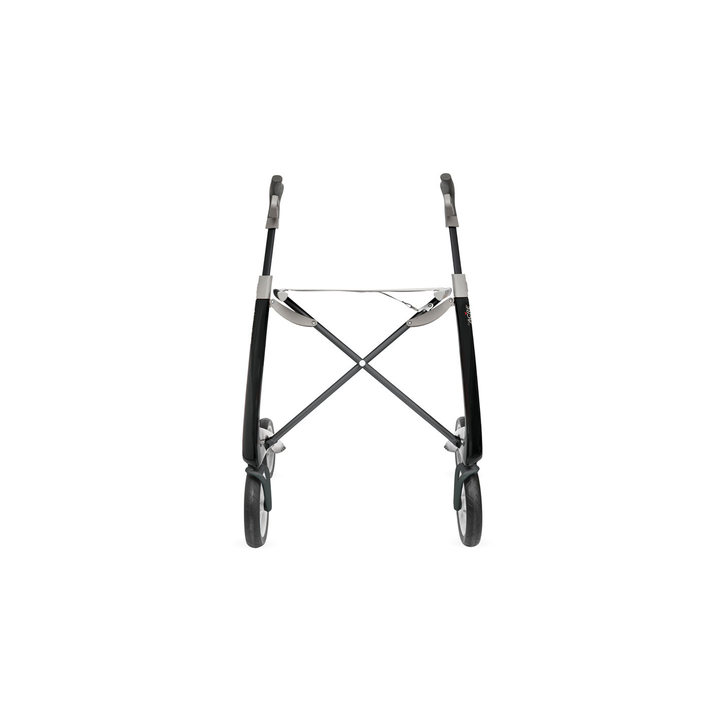 Rollator Carbon Ultralight, taille large Noir + sac week-end