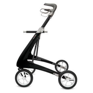 Rollator Carbon Ultralight, taille large Noir + sac week-end