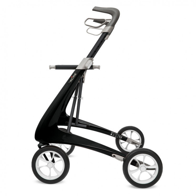 Rollator Carbon Ultralight, taille large Noir + sac week-end