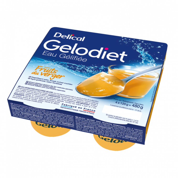 Eaux gélifiées Gelodiet - 4 x 120 g