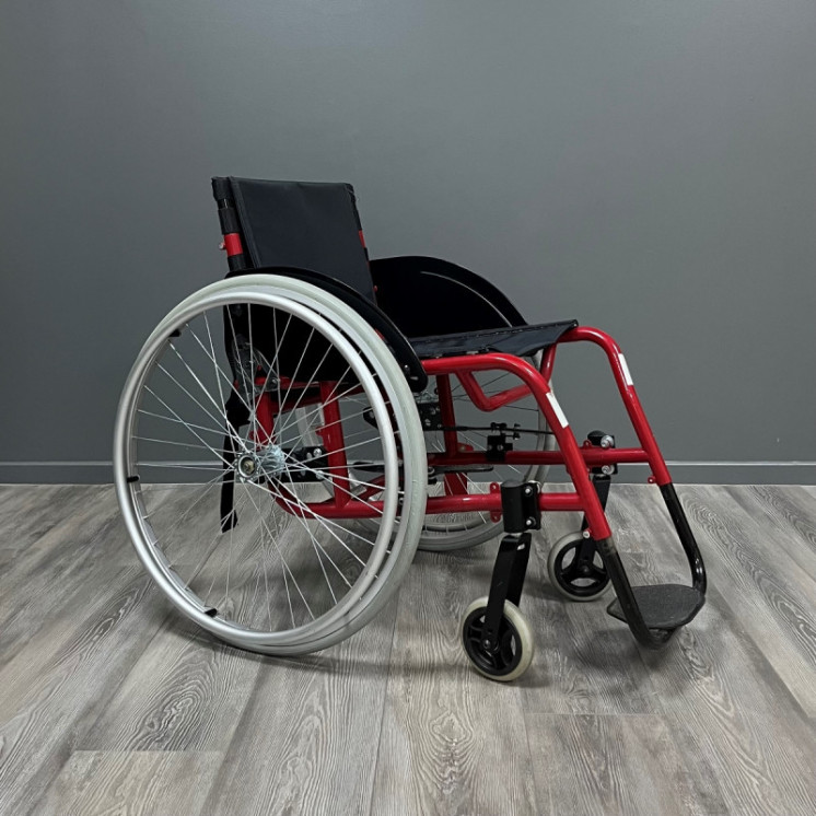 Fauteuil roulant actif DUPONT MEDICAL rouge L.42 P.40