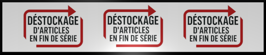 Sélection des articles à prix cassés, en liquidation, fin de série, etc.